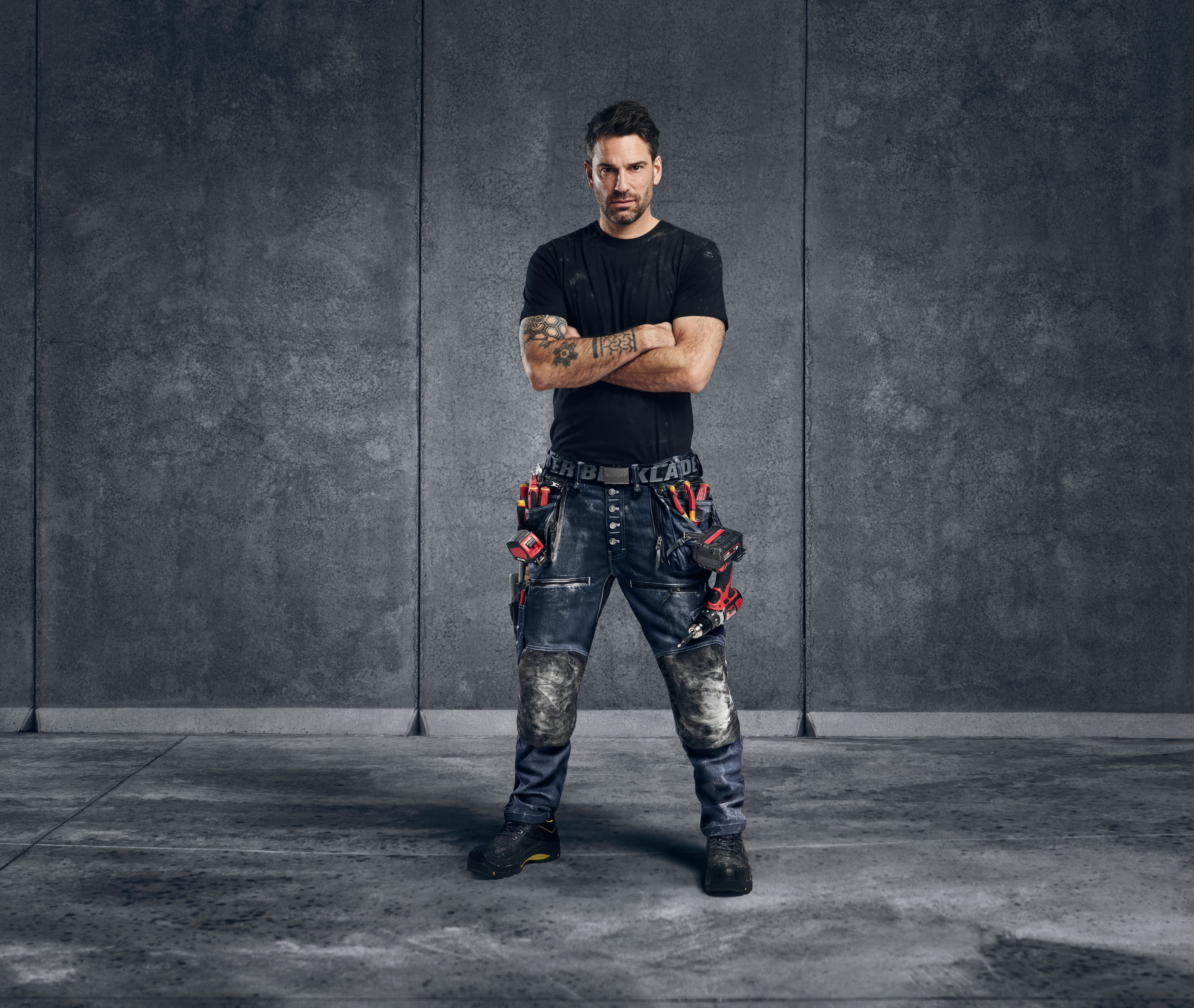 Arbetsklader med tryck for team och foretag.